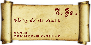 Nógrádi Zsolt névjegykártya