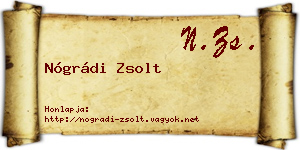 Nógrádi Zsolt névjegykártya